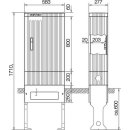 ABN - SL175P - SL175P Anschlusssäule mit Montageplatte