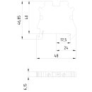PE-Durchgangsklemme 8WH1000-0CG07 4 mm²...