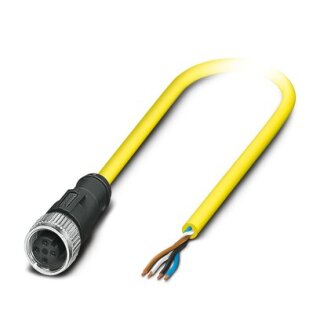 Phoenix Contact - 1406244 - SAC-4P-10,0-542/M12FS BK - Sensor-/Aktor-Kabel