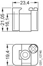 Auflagebock 8WH9140-0DA00 für Sammelschiene 10 mm grau