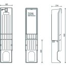 UESA - 2030-0001.01 - A010-M-1420 Verteilersäule IP44