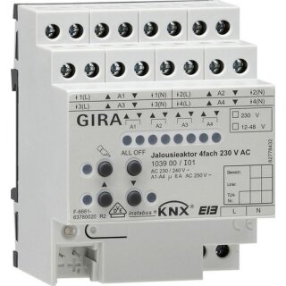 GIRA - 103900 - 103900 Jalousiaktor 4fach 230V AC REG