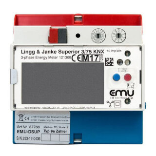 LINGG&JANKE - 87766 - EZ-EMU-DSUP-D-REG-FW KNX Elektrozähler E