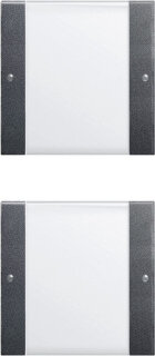 GIRA - 213228 - 213228 Wippenset 2fach System 55 Klar/An