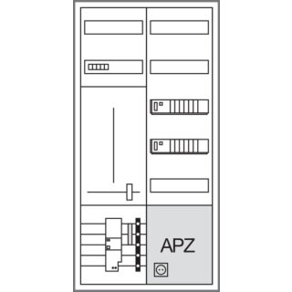 HAGER - ZB323T15W31 - ZB323T15W31 KS 1ZP,3P.,APZ,VT5 2-feld.