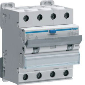 HAGER - AEX475C - AEX475C FI-LS 4P 10kA C-25A 100mA Typ A
