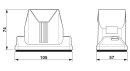 Tüllengehäuse B10 HC-ADV-B10-HLWH IP66 IP68 IP69 M25 Aluminiumdruckguss
