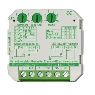 SCHALK - ETDU29 - ETDU2 Universal Tastdimmer (UP)