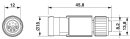 Hybridkabel Ethernet CAT5 M12 Y-Kodierung 10 m 48 V 6 A geschirmt