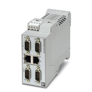 Phoenix Contact - 2702767 - GW MODBUS TCP/RTU 2E/4DB9 Schnittstellenwandler