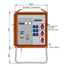 WALTHER - WV0310R1 - WV0310R1 Verteilerschrank 44kVA alls