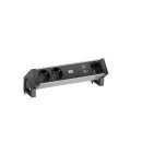 BACHMANN - 937.304 - 937.304 DESK2 ALU BLACK 2xf. 1xCM 1xUSB