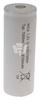 Mexcel - D-3/2D7000H - Akku 1,2V 3/2D 7000mAh Hochtemperatur