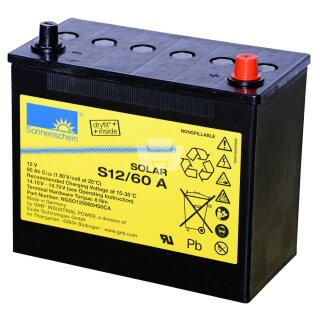 Exide - NGSO120060HS0CA - Bleiakku 12V 60Ah S12/60A