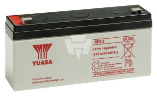 Yuasa - NP3-6 - Bleiakku 6V 3Ah