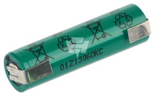 FDK - 124477 - Akku 1,2V Mignon AA 1650mAh HR-AAU Lötfahne U-Form
