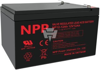 NPP - NP12-12Ah - Bleiakku 12V 12Ah NP12-12