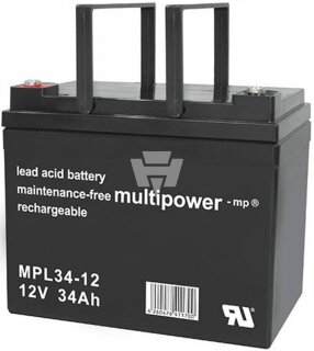 Multipower - MPL34-12 - Bleiakku 12V 34Ah