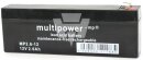 Multipower - MP2,6-12 - Bleiakku 12V 2,6Ah MP2.6-12