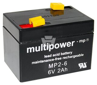 Multipower - MP2-6 - Bleiakku 6V 2Ah