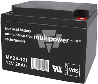 Multipower - MP26-12i - Bleiakku 12V 26Ah