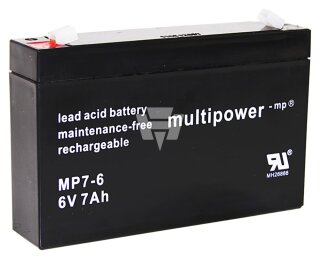 Multipower - MP7-6 - Bleiakku 6V 7Ah