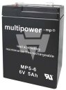 Multipower - MP5-6 - Bleiakku 6V 5Ah