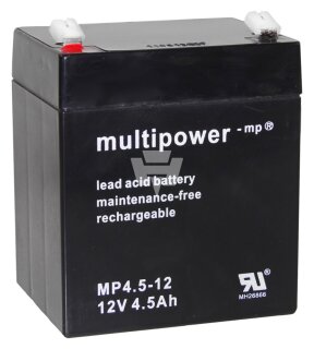 Multipower - MP4,5-12 - Bleiakku 12V 4,5Ah