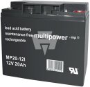 Multipower - MP20-12 - Bleiakku 12V 20Ah