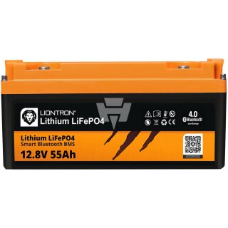 Liontron - LISMART1255LX-M - Akku LiFePO4 12,8V 55Ah Smart Marine