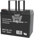 Multipower - MP36-12C - Bleiakku 12V 36Ah