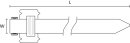 HellermannTyton - 111-00341 - Edelstahlkabelbinder...