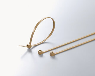 HellermannTyton - 111-01401 - Kabelbinder detektierbar 301x4,8 mm, metallhaltig, senf
