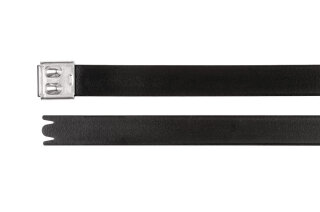 HellermannTyton - 111-01513 - Edelstahlkabelbinder 434x16 mm, vollbeschichtet, schwarz