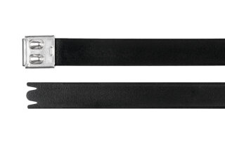 HellermannTyton - 111-01521 - Edelstahlkabelbinder 681x16 mm, beschichtet, schwarz