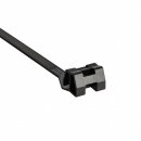 HellermannTyton - 111-01671 - Befestigungsbinder außenverzahnt für Parallelführung 270x12,7 mm, schlagzäh, hitze- und UV-stabilisiert, schwarz