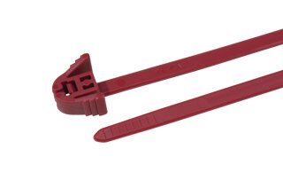 HellermannTyton - 115-00043 - Kabelbinder lösbar 305x4,7 mm rot