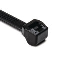 HellermannTyton - 118-00129 - Kabelbinder außenverzahnt 384x4,6 mm, UV-witterungsstabil, schwarz