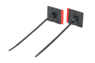 HellermannTyton - 126-00450 - Befestigungsbinder mit flexiblen Klebesockel