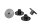 HellermannTyton - 148-00102 - Abstandshalter Einbaustrahler, H=30mm, schwarz
