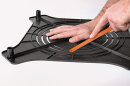 HellermannTyton - 148-00117 - Deckenabstandhalter-Platte für Einbaustrahler 75-314mm schwarz