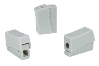 HellermannTyton - 148-90022 - Steckklemme 1/1 polig 0,5 - 2,5 mm² grau