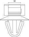 HellermannTyton - 150-08110 - Halteclip 54x6 mm,...