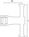 HellermannTyton - 151-00016 - Wickelclip schwarz