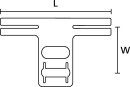HellermannTyton - 151-00017 - Halteclip schwarz