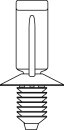 HellermannTyton - 151-00019 - Wellrohrhalter 25,2x8 mm, Lamellenfuß, hitzestabil, schlagzäh, schwarz