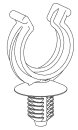 HellermannTyton - 151-00019 - Wellrohrhalter 25,2x8 mm, Lamellenfuß, hitzestabil, schlagzäh, schwarz