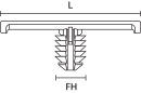 HellermannTyton - 151-00028 - Befestigungsclip schwarz
