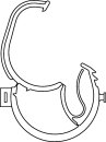 HellermannTyton - 151-00207 - Befestigungsclip 47x13,5 mm, selbstverschließend, hitzestabil, schlagzäh, schwarz