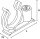 HellermannTyton - 151-00700 - Wellrohrhalter 28,6x11 mm, Schweißbolzenaufnahme, hitzestabil, schlagzäh, schwarz